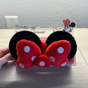 NWT LIMITED EDITION  the CRÈME shop 3D Teddy Minnie Mouse Headyband